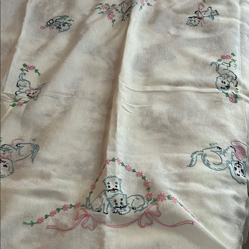Vintage handmade baby blanket